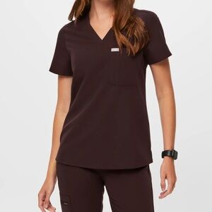 FIGS scrub Catalina top - Espresso medium